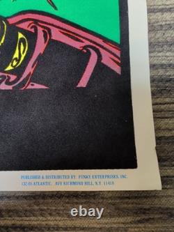 White Zombie Astro Creep 2000 1995 Vintage Flocked Blacklight Poster 23x35