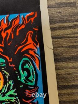 White Zombie Astro Creep 2000 1995 Vintage Flocked Blacklight Poster 23x35