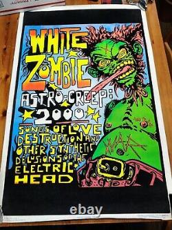 White Zombie Astro Creep 2000 Original 1995 Vintage Blacklight Poster