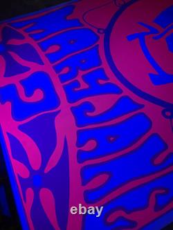 Who Rolled Mary Jane Original Vintage 1969 Blacklight Poster Great Condition