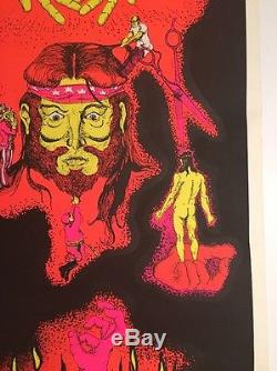 Why Vintage Blacklight Vintage Poster Psychedelic 1970 Anti-war Peace Politics