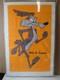 Wile E. Coyote Psychedelic Vintage Black Light Poster Warner Bros. 1970's 21547