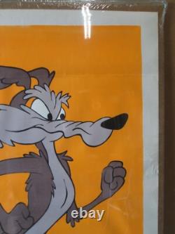 Wile E. Coyote psychedelic Vintage black light Poster warner bros. 1970's 21547
