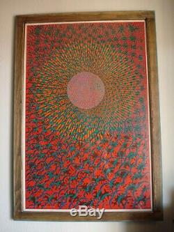 Wilfried Satty THE INNER EYE Psychedelic poster EAST TOTEM WEST 1968 NOS