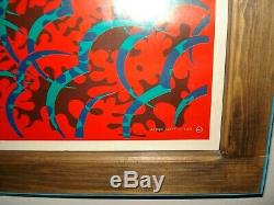 Wilfried Satty THE INNER EYE Psychedelic poster EAST TOTEM WEST 1968 NOS