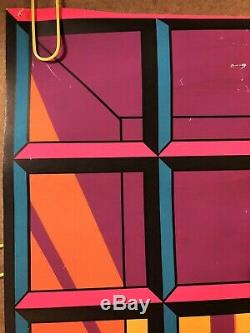 Window Original Vintage Blacklight Poster Third Eye Clark Svensen 1969 Pinup