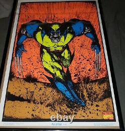 Wolverine Rare Marvel Blacklight Vintage X Men Poster