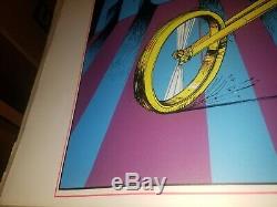 You Meet The Nicest People Motorcycle 1970 Vintage Nos Blacklight Poster N/m