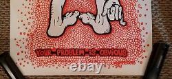Your Problem Is Obvious Black Light Psychedelic Vintage Poster 1970 CNG685 mint