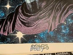 ZODIAC ARIES 1967 VINTAGE BLACKLIGHT FUNKY FEATURES POSTER By Virgil Finlay