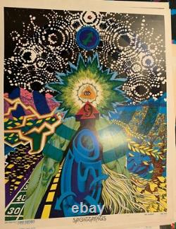 ZODIAC SAGITTARIUS 1967 VINTAGE BLACKLIGHT FUNKY FEATURES POSTER By Robert McLay