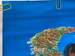 Zebra Trainer Vintage 1972 Blacklight Poster By Pro Arts -nice