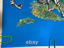 Zebra Trainer Vintage 1972 Blacklight Poster By Pro Arts -nice