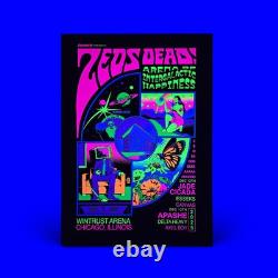 Zeds Dead Chicago Arena Of Intergalactic Happiness Black Light Poster New