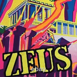 Zeus blacklight poster vintage original psychedelic 1970s