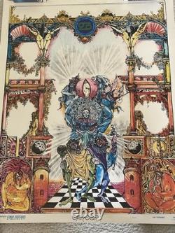 Zodiac Cancer 1967 Vintage Blacklight Funky Features Poster