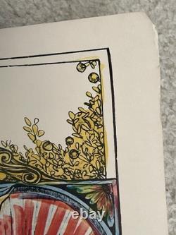 Zodiac Cancer 1967 Vintage Blacklight Funky Features Poster