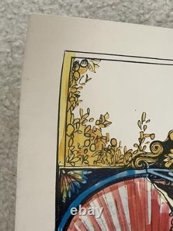 Zodiac Cancer 1967 Vintage Blacklight Funky Features Poster