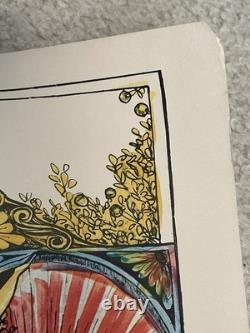 Zodiac Cancer 1967 Vintage Blacklight Funky Features Poster