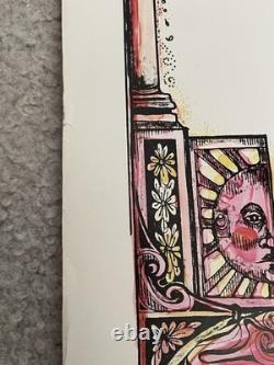 Zodiac Cancer 1967 Vintage Blacklight Funky Features Poster