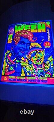 Zoltron, Ween matching serial number blacklight Poster Set artist edition